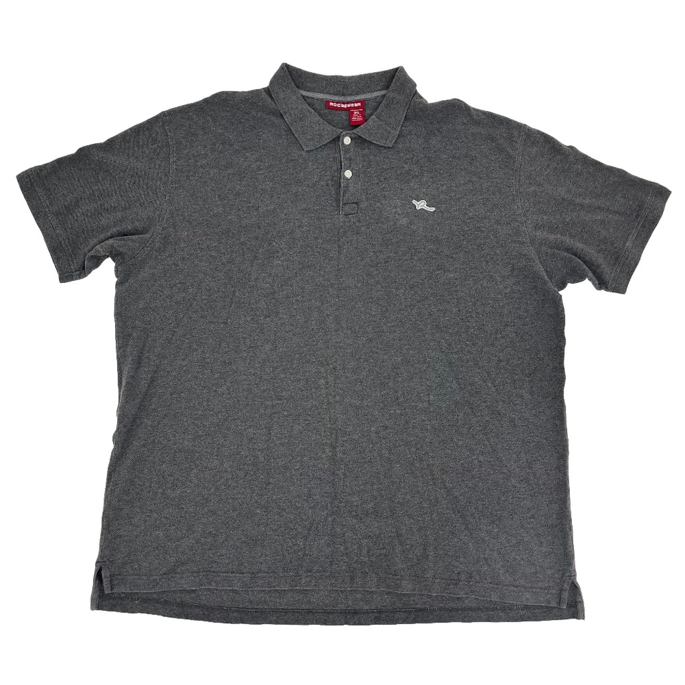 Rocawear Mens Size 3XL Polo Shirt Heather Gray Authentic Short Sleeve‎ Outdoor